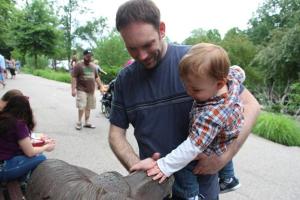 Eric and Tyler both have a love of touching things so they got a lot of that at the zoo.